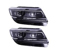 Proiettore Fanale Anteriore Per VW Per Tiguan 2017 2018 2019 2020 2021 Fari A LED Hid Testa Della Lampada Dell'occhio Di Angelo Bi Xenon Fascio Accessori Auto Lampada Anteriore Gruppo Fari Anteriori(F