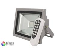 Proiettore Faro Led RGB COB 20W Esterno IP65 Con Telecomando Wireless RF