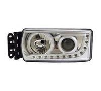 PROIETTORE FARO SINISTRO COMPATIBILE CON EUROCARGO DAL 2015 + STRALIS DAL 2012 CON LUCE DIURNA A LED 2H7+ DRL LED 12>
