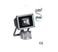Proiettore faro SUPERLED in alluminio con sensore movimento Electraline 363401