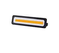 Proiettore for esterni Proiettore for esterni Proiettore Riflettore Faretto Costruzione esterna Alloggiamento Lampada for cancello del garage(Black Warm White a_50W)