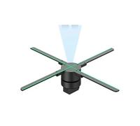 Proiettore for fan con ologramma 3D Display for di Natale Halloween a LED trasparente for prodotti logo personalizzato(D-65cm 1024LED)