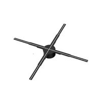 Proiettore for ventola ologramma 3D HD da 65 cm Segnale LED Supporto for lettore olografico Display pubblicitario for negozi di video Luce natalizia Halloween