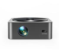 Proiettore Full HD 1080p 4K per Home Theater con messa a fuoco automatica, correzione trapezoidale, proiettore intelligente 6D, Wi-FI 5 GHz e Bluetooth.