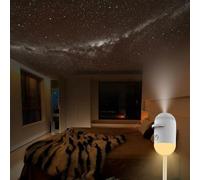 Proiettore galassia 2 in 1, luce notturna, proiettore cielo stellato 2 in 1 e luce notturna, lampada planetario proiettore stelle, lampada LED spazio galassia regolabile 360°, proiettori stellari HD