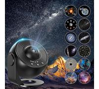 Proiettore Galassia Planetario 13 in 1, Luce Galattica con Rotazione 360° - Proiettore Spaziale con Effetto Nebulosa e Stelle per Decorazione Soffitto, Home Theater e Regali Festivi