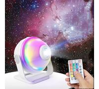 Proiettore Galaxy 2025 Lampada notturna a nebulosa rotante a 360 ° con app intelligente e telecomando, fai da te, 16 milioni di colori, luce realistica del cielo stellato con 11 dischi film
