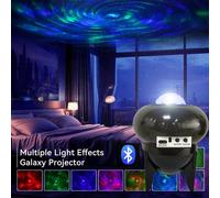 Proiettore Galaxy Luce notturna 3 in 1 Rgb Music Star Galaxy Movie con altoparlante Bluetooth e luce notturna con rumore bianco adatta per la cameretta dei bambini, regalo di compleanno/sala