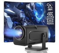 Proiettore GAME, 260 ANSI Lumens, risoluzione HD 1280x720P, mini proiettore portatile con oltre 20.000 giochi, design compatto (nero) - Ideale per giochi, film e uso all'aperto