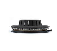 Proiettore girasole RGB da 8 W Illuminazione da discoteca Lampada da palcoscenico a parete DJ Suono di sottofondo Lampada for feste di Natale Hot Mini 48 LED(Noir)