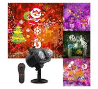 Proiettore Gobo Il proiettore di Natale Halloween illumina il proiettore impermeabile for esterni 3D Wave 16 modelli for le vacanze di Halloween al coperto