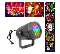 Proiettore Gobo Lampada for proiettore natalizia a LED con 16 moi Lampada for decorazi natalizie for feste ruotabile a 360° Illuminaze for esterni for interni Faretto for neve