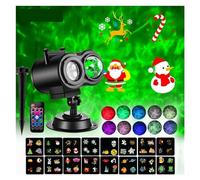 Proiettore Gobo Luci del proiettore di Natale Halloween Illuminazione impermeabile Lampada for scheda di proiezione con telecomando con fornitura for le vacanze in carta for proiettore