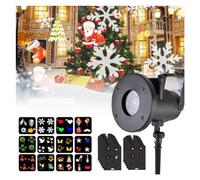 Proiettore Gobo Natale 12 modelli Proiettore Luce LED Paesaggio Lampada impermeabile Faretto da palcoscenico Luce in movimento Decorazioni for interni ed esterni