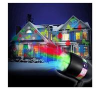 Proiettore Gobo Natale Halloween Proiettore Luce Finestra Giardino Prato Proiezione Lampada d'atmosfera Discoteca Luci notturne di Natale Decorazioni for la casa