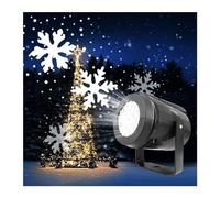 Proiettore Gobo Proiettore a LED con fiocchi di neve Luci natalizie Proieze natalizia Lampada da esterno Faretto da neve for la festa di Capodanno