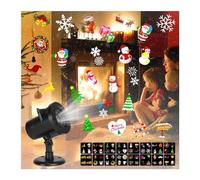 Proiettore Gobo Proiettore for vacanze Luci for proiettori natalizi di Halloween 16 diapositive HD Luce impermeabile a LED for interni for esterni for feste