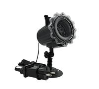 Proiettore Gobo Proiettore natalizio da 10 carte, 8 moi, effetto animato, faro da palcoscenico, proiettore for feste di Halloween, interni ed esterni