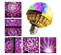 Proiettore Gobo RGB Disco Stage Luce rotante Lampada magica a sfera di cristallo LED KTV Bar Proiettore for matrimoni Lampadina Luci natalizie for feste di Natale