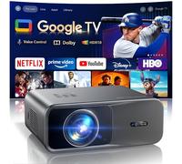 Proiettore【Google TV/Assistente Vocale/Dolby】con Netflix/Disney+ Ufficiale, Autofocus/Keystone Wimius Proiettore 4K Smart TV 1000 ANSI, WiFi Bluetooth Videoproiettore per Casa/Esterno Giardino