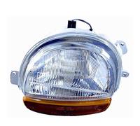 Proiettore H4 Con Lente Arancio Per Renault Twingo Lato Sx 1993/03-1998/12 Sx
