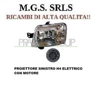 Proiettore (H4) con motore per regolazione SX FIAT PANDA 01/09-09/11 e 4X4
