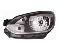Depo Auto Parts Faro anteriore Volkswagen Up 2011 Parabola nera Bordo cromato Destro