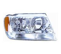 FARO FANALE PROIETTORE SX HB3-HB4 PRED REG EL JEEP GRAND CHEROKEE 1999-2004 CROM