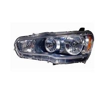 Depo Auto Parts Faro Anteriore per Mitsubishi Lancer 2008 Parabola nera Sinistro 8301A389