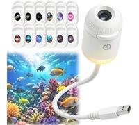 Proiettore HD Smart Dynamic 5D olografico per luce notturna, proiettore Star HD Plug and Play, proiettori Galaxy Star regolabile, proiettori USB a 360° per camera da letto, soffitto, tetto auto