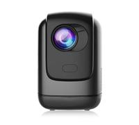 Proiettore Home Theater 1080P Android 9.0 Videoproiettore Supporto Decodifica 4K Display da 100 pollici Stessa tecnica dello schermo Proiettore cinematografico con base ribaltabile a 180° Messa a