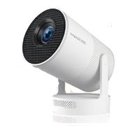 Proiettore HY300 Pro+ con altoparlante integrato da 5 W, 1920 x 1080p, Android 11, 8000 lumen, WiFi 6, BT5.4, portatile, per esterni (HY300 Pro New-White)