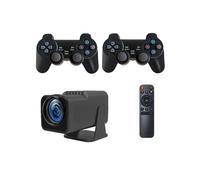 Proiettore HY320 Console di Gioco Retrò 30000+Gioco H713 Android11 2.4G+5G WIFI6 Proiettore di Gioco 3D Supporto 2 Giocatori Spina UK