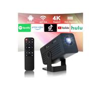 [Proiettore intelligente con app] Mini proiettore supportato 4K con WiFi e Bluetooth, proiettore XENPONAD per camera da letto, campeggio, uso esterno, proiettore portatile con altoparlante, Keystone