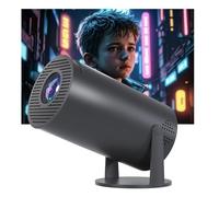 Proiettore intelligente, mini proiettore 4K con WiFi e Bluetooth, proiettore portatile con WiFi 6 e 5G, rotazione di 180°, Keystone automatico, display 35"-130", proiettore video home theater