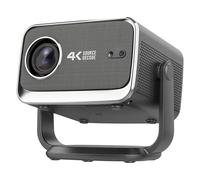 Proiettore intelligente portatile 4K con rotazione a 360°, WiFi 6, Bluetooth, Keystone automatico, ideale per home cinema e film all'aperto