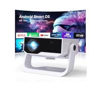 Proiettore intelligente Wielio Android 11, Supporto FHD 1080P 4K, WiFi6 & BT5.2, Basso Rumore del Vento (< 29,8 dB), Supporto Regolabile a 120°, Elettrico Focus, Trapezio Automatico per Switch/PS5