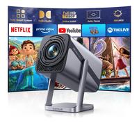 Proiettore IWIMIUS 4K Netflix ufficialmente WIFI6 Native 1080P 800ANSI Messa a fuoco automatica e Keystone BT5.2 Portatile 360 ° Ruota il cinema in casa