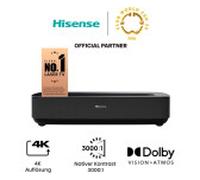 Hisense Laser Cinema 4K PL1SE, da 80" fino a 120", Proiettore raggio ultra-corto Single Laser, Smart TV VIDAA U6, Wifi, Bluetooth, Dolby Vision, Dolby Atmos 30W, 2100 ANSI lumen