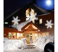 Proiettore Laser Natale LED Esterno Giochi di Luce Fiocchi di Neve Natalizi
