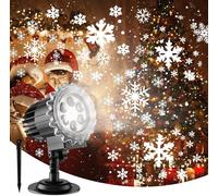 Proiettore Laser Natale LED RGB Esterno Giochi di Luce Fiocchi di Neve Natalizi [EEK: A]