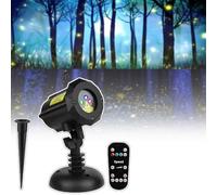 Proiettore Laser Stella Natale per Esterni, Luci LED Mobili 3 Color con Telecomando IP65, Decorazione Giardino per Feste, Halloween e Luci Natalizie