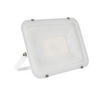 LEDKIA Proiettore LED 100W 120lm/W IP65 Slim Vetro Bianco 3000K Bianco Cald