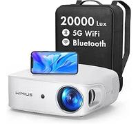Proiettore LED 15000 Lux 5G WiFi Bluetooth, correzione trapezoidale auto 6D Home Cinema Video Proiettore 1080P Full HD Supporto 4K 300" Display Compatibile con Fire Stick, Smartphone, Proiettore PS5