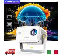 PROIETTORE LED 4k 1080P 650 ANSI LUMEN WIFI6 BT5.2 Android 11 Magcubic portatile