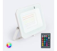 Proiettore LED 50W RGBW IP65 con Telecomando IR