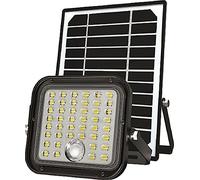 Faretto Proiettore Led con Pannello Solare Faro Luce per Esterni 10W 1500LM