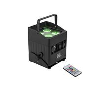 Proiettore LED EUROLITE AKKU IP UP-4 QCL Spot DMX Wireless per Eventi e Matrimon