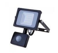 V-TAC VT-10-S 438 Faro LED Samsung 10W Movimento Crepuscolare 6400K nero IP65