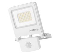 OSRAM Proiettore LED ENDURA FLOOD PC 30W con sensore, bianco caldo 3000K, 3000 lumen, sensore IR IP44, impostazione lux 2-1000